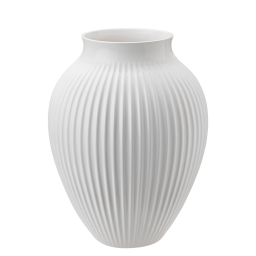 Keramická váza Knabstrup Ripple White 27 cm