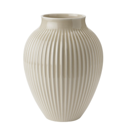 Keramická váza Knabstrup Ripple Sand 27 cm