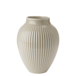 Keramická váza Knabstrup Ripple Sand 20 cm