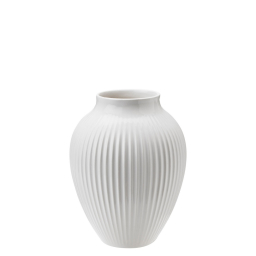 Keramická váza Knabstrup Ripple White 12,5 cm