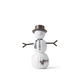 Vianočná porcelánová dekorácia Snowman 11,5 cm