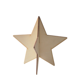 Vianočná drevená hviezda Deco Star veľká