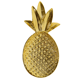 Keramický podnos Pineapple zlatý