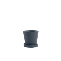 Kvetináč Flowerpot s podmiskou Dark Blue S