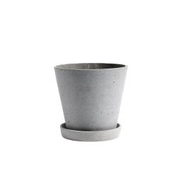 Kvetináč Flowerpot s podmiskou Grey L