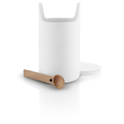 Dóza s drevenou lyžičkou Toolbox White 20 cm