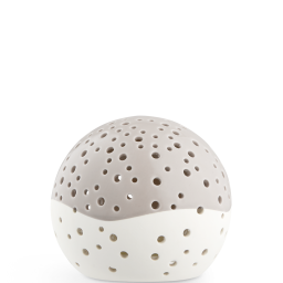 Sviečka Nobili Snowball Warm Grey 12 cm