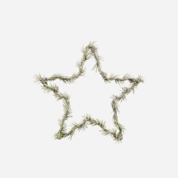 Svietiaca LED hviezda Wreath Star Nature 25 cm