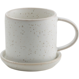 Šálka s podšálkou Ernst Beige Dots 7 cm