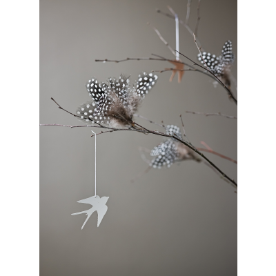                             Veľkonočné dekorácie Deco Bird White - set 4 ks                        