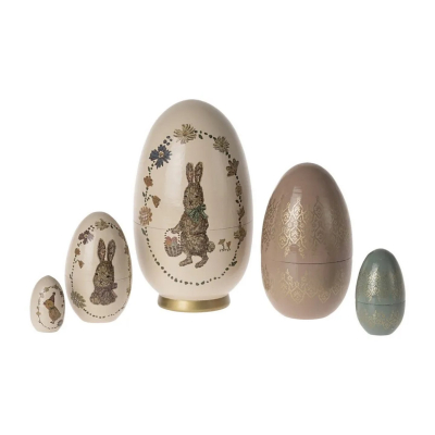 Drevené vajíčka Easter Babushka Eggs - set 5 ks                    