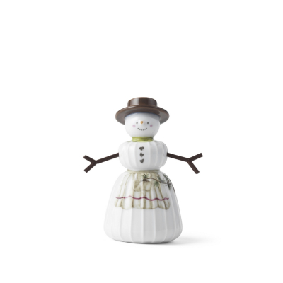 Vianočná porcelánová dekorácia Snowwoman 11 cm                    