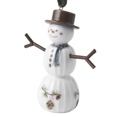                             Porcelánová závesná dekorácia Snowman 9,5 cm                        