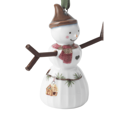                             Porcelánová závesná dekorácia Snowgirl 6,5 cm                        