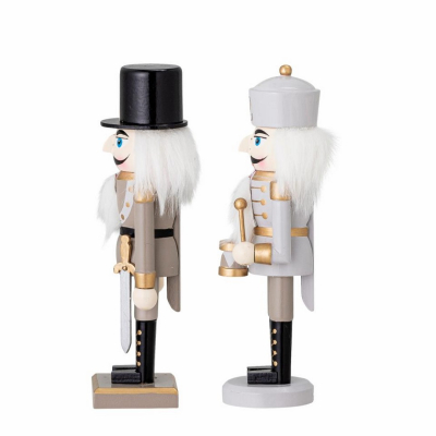                             Drevená dekorácia Nutcracker Grey Gold - set 2 ks                        