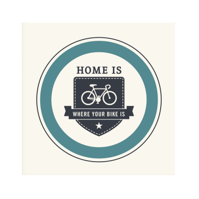 Plagát &quot;Domov je tam, kde máš bicykel&quot;                    