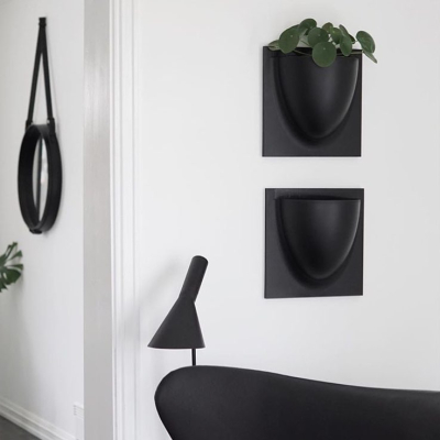                             Nástenný kvetináč VertiPlants BIO Black 30 cm                        