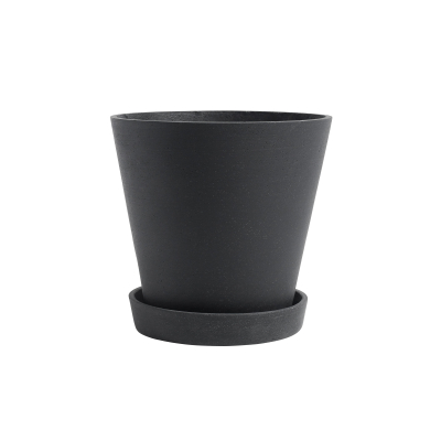 Kvetináč Flowerpot s podmiskou Black XL                    