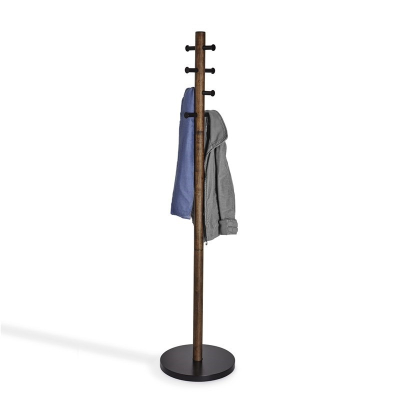                             Stojací vešiak Pillar Coat Rack tmavo hnedý                        