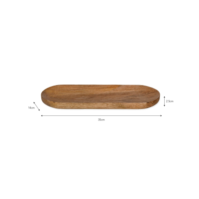                             Servírovací podnos Midford Mango Wood 35 cm                        