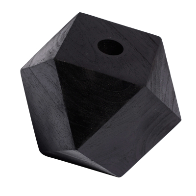                             Teakový svietnik Diamond Black 10 cm                        