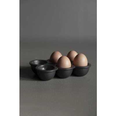                             Stojanček na vajíčka Egg Tray Cast Iron Black                        