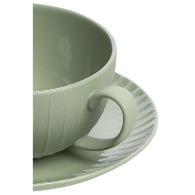                             Porcelánová šálka a podšálka Vintage Green 250 ml                        