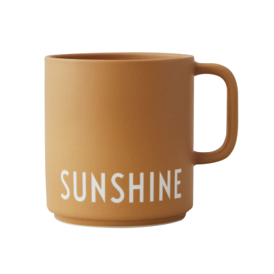 Porcelánový hrnček s uškom Sunshine Ochre                    