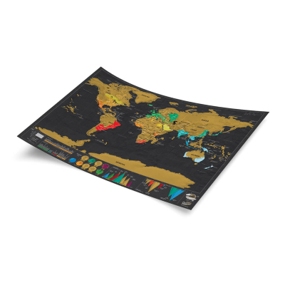                             Nástenná stieracia mapa sveta Deluxe Small                        